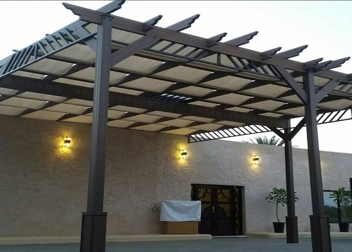  مظلات وسواتر الاحساء برجولات حديد مودرن الاحساء 